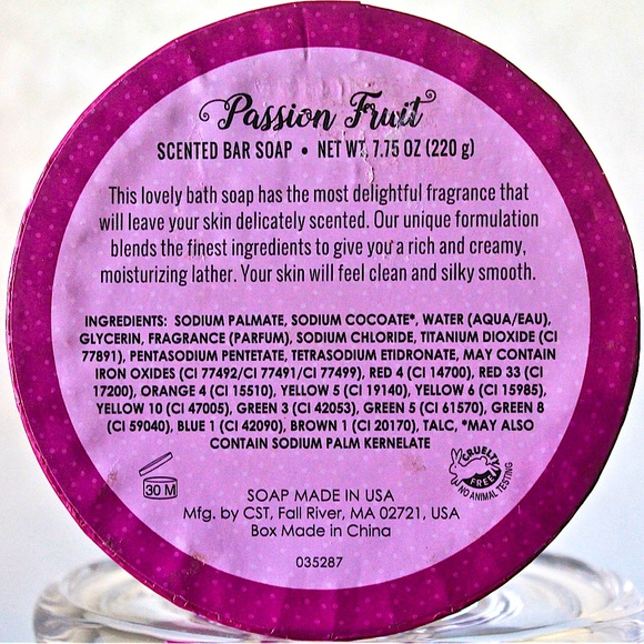 CST PASSION FRUIT SCENTED BAR SOAP 7.75 OZ NEW - Picture 4 of 4